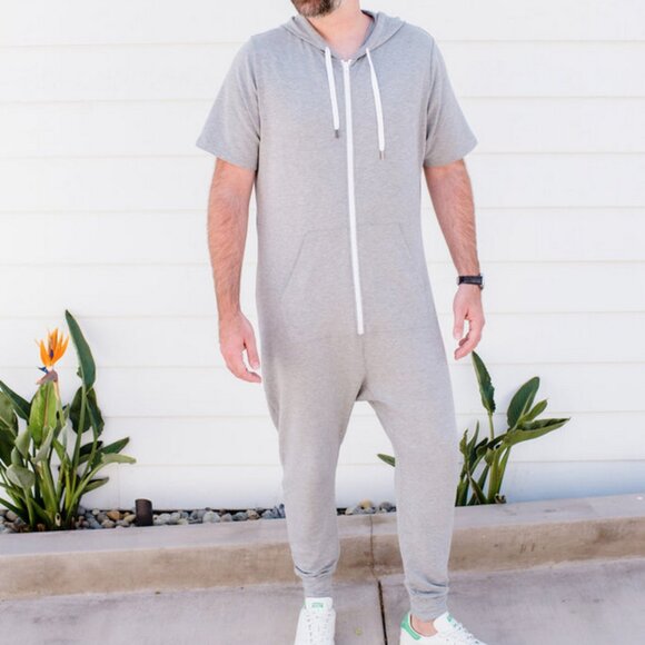 SMASH + TESS Long Sleeve Chill Romper in Slay Grey Unisex Size Large - Picture 1 of 12